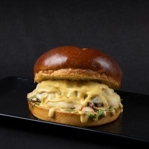 Swiss & Mushroom Chicken Burger سويس اند مشروم تشكن برغر